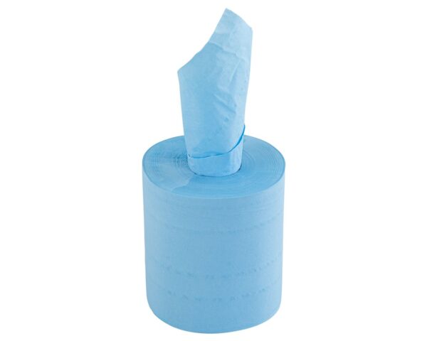 Ręczniki papierowe w roli MERIDA TOP CENTER PULL MINI, niebieskie, średnica 16,5 cm, długość 122 m, dwuwarstwowe, zgrzewka 6 rolek Ręczniki papierowe w roli MERIDA TOP CENTER PULL MINI, niebieskie, średnica 16,5 cm, długość 122 m, dwuwarstwowe, zgrzewka 6 rolek