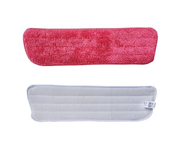 Mop z rzepem ECONOMY, mikrowłókno, 42/38 x 12 cm, czerwony