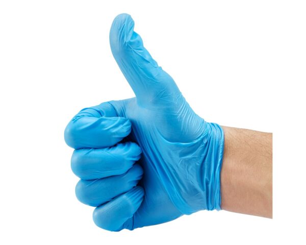 Rękawice winylowo - nitrylowe, niebieskie, rozmiar L, opakowanie 100 szt. Rękawice winylowo - nitrylowe, niebieskie, rozmiar L, opakowanie 100 szt.