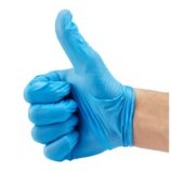 Rękawice winylowo - nitrylowe, niebieskie, rozmiar M, opakowanie 100 szt.