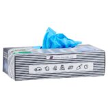 Rękawice winylowo - nitrylowe, niebieskie, rozmiar M, opakowanie 100 szt.