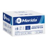 Pojemnik na ręczniki składane MERIDA HARMONY za 1 zł netto przy zakupie 2 kartonów ręczników składanych MERIDA TOP SLIM ECOLABEL VTB207 (2 x 2700 = 5 400 listków)