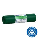 Worki na śmieci 120 l, MERIDA OPTIMUM BLUE ANGEL, zielone, 70x110 cm, rolka 50 szt.