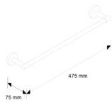 Drążek na ręczniki L400